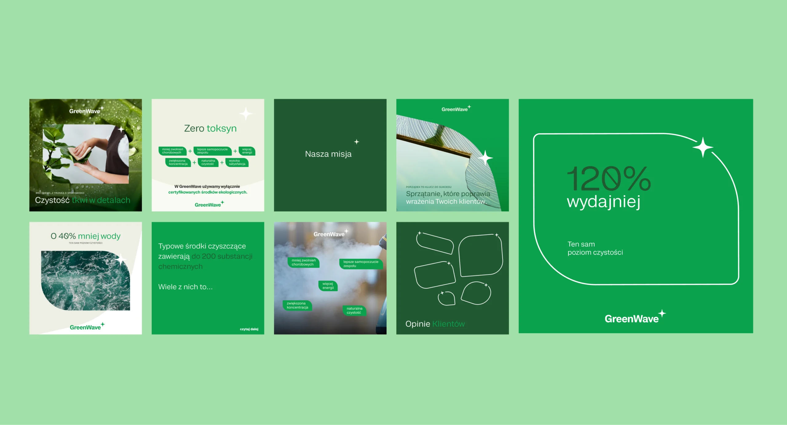 Projekt grafik dla socialmedia GreenWave