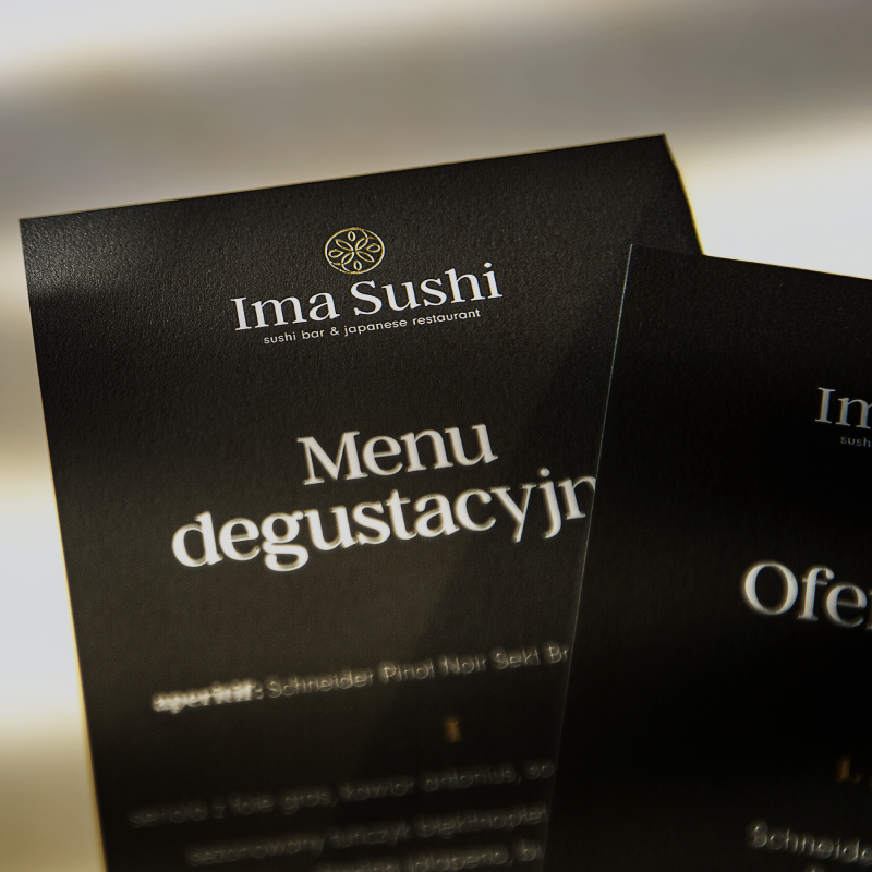 Ima Sushi – menu