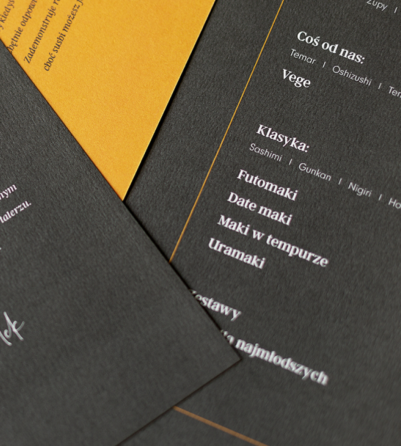 Ima Sushi – menu