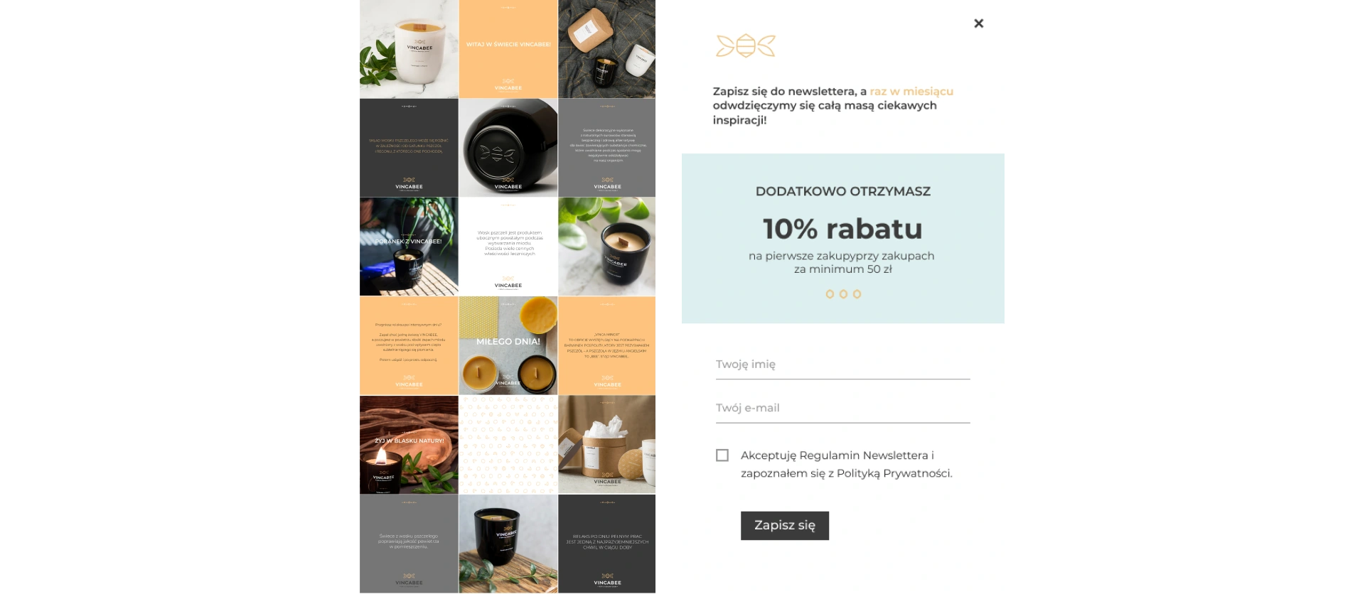 vincabee projekt socialmedia ulotka voucher