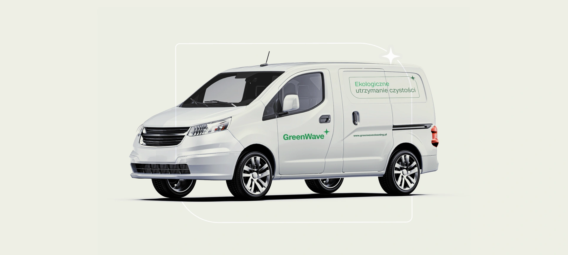 Projekt nadruku na samochód GreenWave