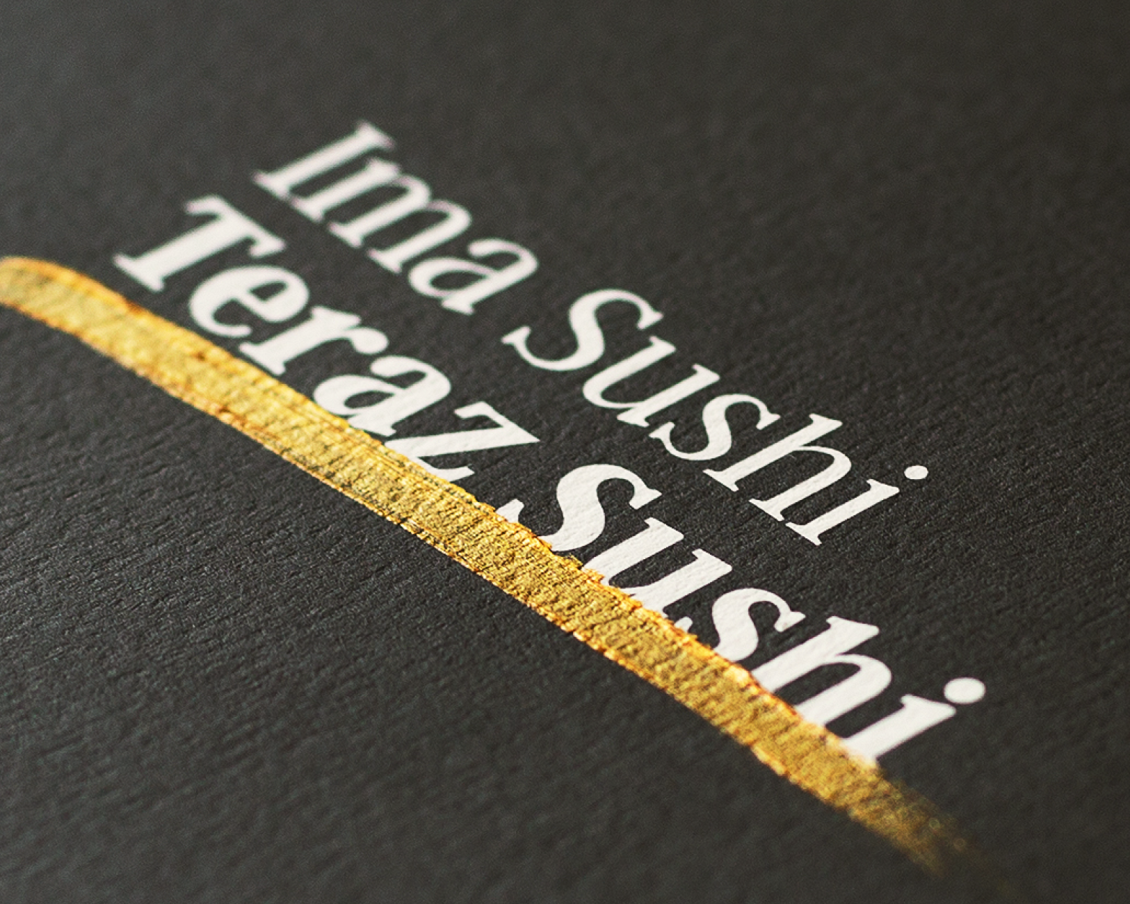 Ima Sushi – vouchery ze złotą farbą